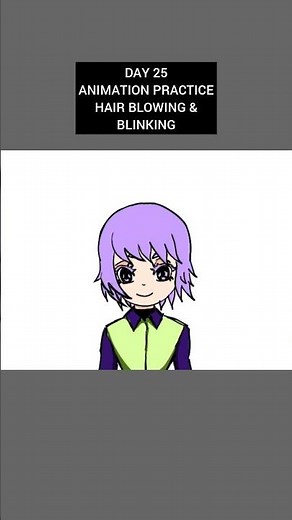 Day 25 – Hair Blowing & Blinking Animation