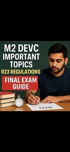 M2 DEVC IMPORTANT QUESTIONS R23 REGULATIONS JNTUK/ JNTUGV/JNTUA