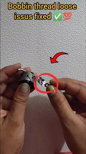 Bobbin thread loose issue fix bad stitching ✅💯#sewing #sewingmachine #tutorial #machine #shorts