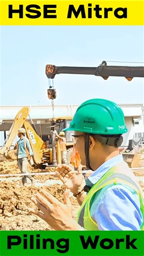 Piling Work Safety | Major Hazards & Precautions ⚠️#shortsfeed