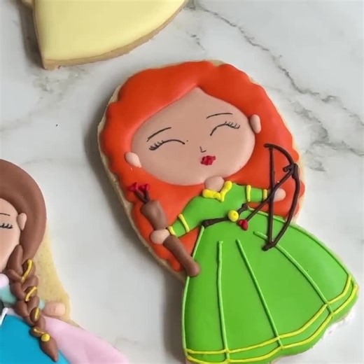 Cute Disney Princesses Cinderella Organic Royal Cookies Cartoon for Kids Set 12 24 48 Party Fun Natural Rapunzel Snow White Ariel Mermaid - Etsy