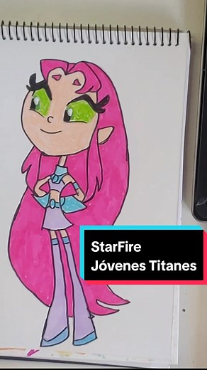 StarFire - Drawing the Teen Titans with Jovenes Titanes