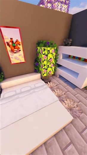 Minecraft Easy Bedroom 🖼️| #minecraft #shorts