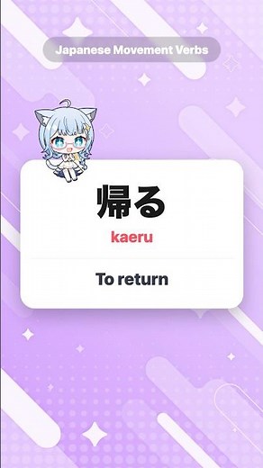 Basic Japanese Movement Verbs 🚶 To Go, To Come, To Return