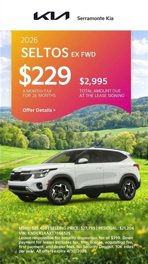 #Kia Spring Into Savings Sales Event | #EV9 #Niro #K4 #EV6 #Seltos | Serramonte Kia