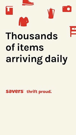 Stocked aisles = more styles. See what treasures you can find at our newest store. | Savers