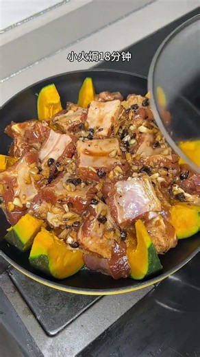 Pumpkin Baked Pork Ribs Pumpkin Home Cooking Tutorial