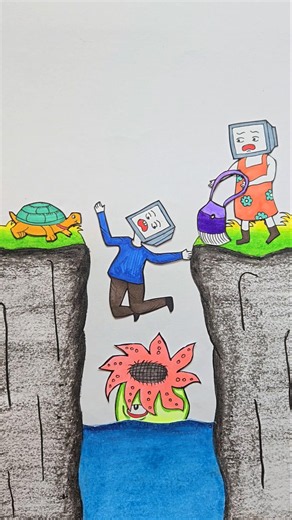 The Greatest Courage Is Helping Others ❤️#shortsfeed #youtubeshorts #skibiditoilet #drawing