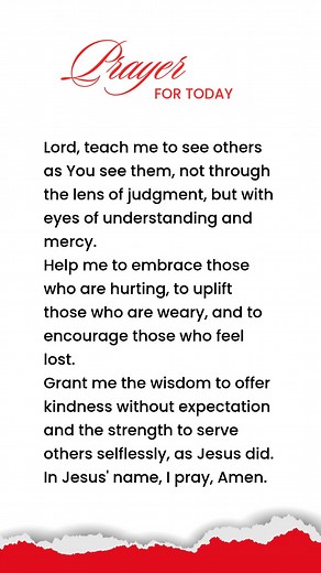 A Prayer for Today Morning Prayer for Compassion, Kindness & Serving Others | Follow Jesus’ Example | prayer time #AnchoredInSalvationChurch #reelschallenge #reelsviral #reelsfypシ #reel #reelsfbシ #Churche #Churchh | Anchored in Salvation Church