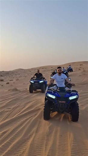 Our Guest Ride The Quad Bike Open Deep Desert 🔥🎉💯❤️ #2seatbuggy #ATVAdventure #Vipbuggypoint #qaudbike #Vipqaudbike