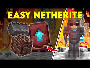 Fastest Way to Find Netherite in MCPE 1.21!