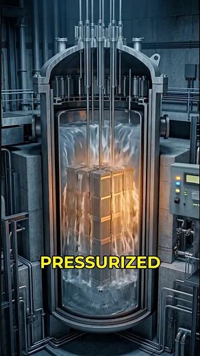PWR Nuclear Reactor: What's Actually Happening: Pressurized Water Reactor #Shorts
