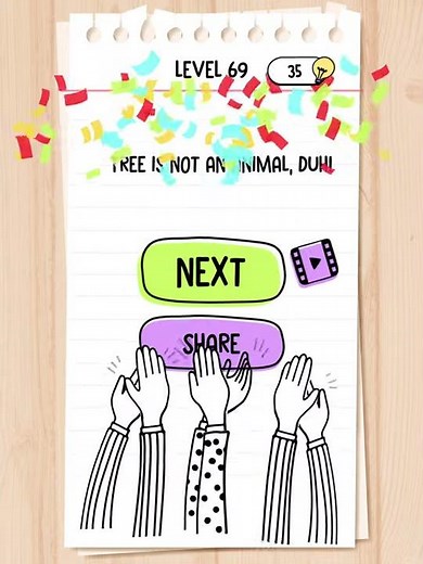 Brain Test: Tricky Puzzles Level 69 Walkthrough Solution Answers Solved