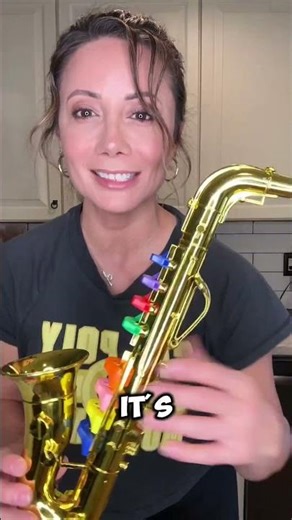 Lewtemi Gold Saxophone Musical Instruments Toy for Kid Toddler Fake Plastic Preschool Music Toy Gift