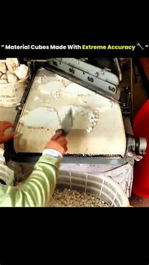 @solved_science on Instagram: "Industrial cutting systems use synchronized blades and conveyor motion to turn raw material blocks into uniformly sized cubes with impressive precision. Consistent blade pressure and continuous feeding ensure accurate cuts, making the process efficient for large-scale production environments. #material #cubes #made #extreme #accuracy #tech #knowledge #technology #history #usa #innovation #fyp #viral #didyouknow #reels"