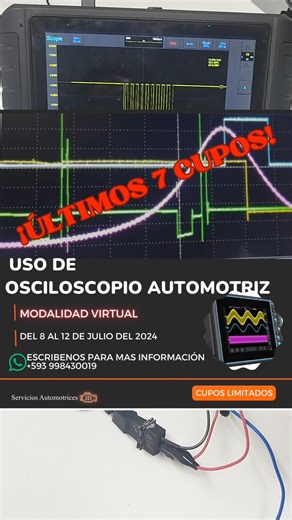 1.3K reactions · 103 shares | Uso de OSCILOSCOPIO automotriz ÚLTIMOS CUPOS...!! | Servicios Automotrices JD | Facebook