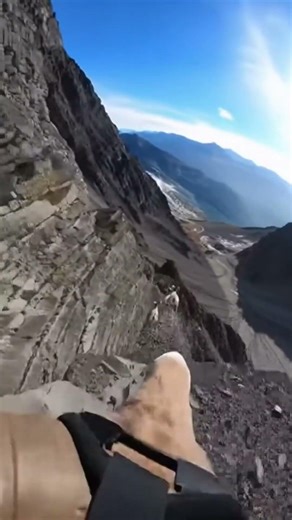 POV: Bighorn Sheep Sprint Down a Cliff at Insane Speed