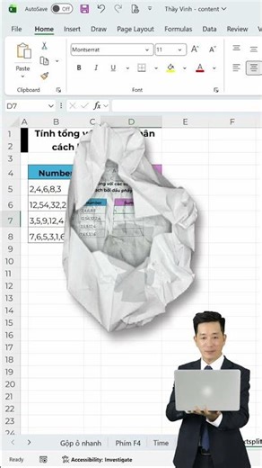 Ứng dụng tính tổng kết hợp hàm textsplit trong Excel - Daotaotinhoc.vn