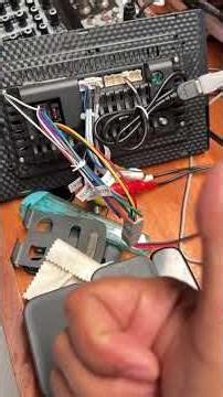 Car head unit installation #miniaturesoundsystem