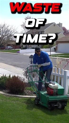 Lawn Aeration..... Is it worth it? #lawncare #lawncarevideos #mowing #ginja #lawnaeration #aeration