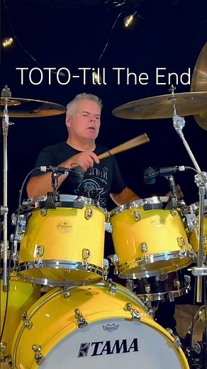 Drum groove to Toto’s Till The End. iPhone Audio here. #toto #tilltheend #jeffporcaro #tama