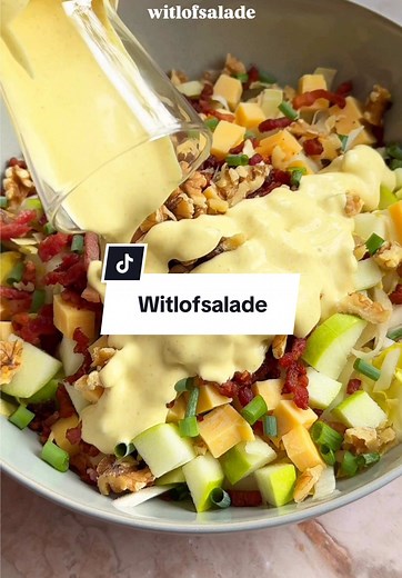 Heerlijke witlofsalade met spek en appel