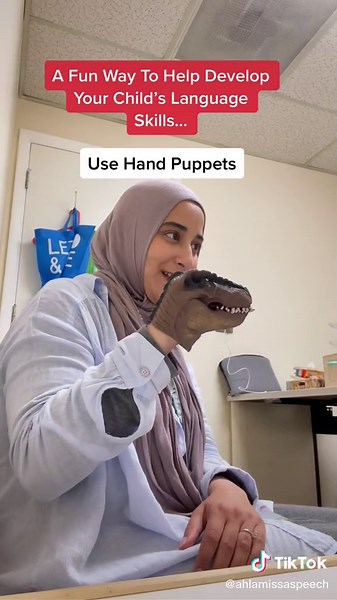 Dinosaur Hand Puppets: Fun Speech Therapy Tool for Toddlers