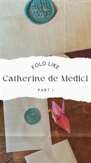 Fold a letter like Catherine de Medici: Part I #letterlocking #letterfolding #historicletters #medici @Letterlocking Inspired by Catherine de’ Medici’s concealed spiral-locked letter to Raimond de Beccarie (c.1570). Source: Jana Dambrogio, Daniel Starza Smith, and the Unlocking History Research Group. Title: