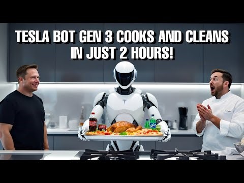 Tesla Bot Gen 3 Amazes: Cooks and Cleans in Just 2 Hours—Elon Musk’s Latest Breakthrough!