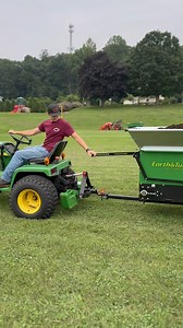 Earth and Turf has 2 primary larger tow behind spreader options: the 220 and 320. Both are ground driven with hydraulic options available. The 220 holds 1,500 lbs (15 cu ft of sand/topsoil, 27 cu ft of compost with extensions), and the 320 holds 2,700 lbs (27 cu fr of sand/topsoil, 54 cu ft of compost with extensions). Give us a call to see which model would make the most send we for your large yard or sport field! #compost #topdresser #topdressing #sand #topdress #lawnlevel #compostspreader #sp
