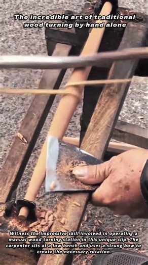 The incredible art of traditional wood turning by hand alone