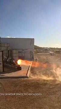 Mission duration hot fire test of Gilmour Space's Sirius Hybrid Rocket Engine #space #rocketengine