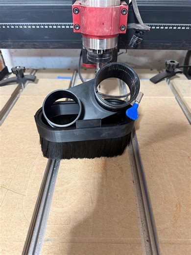 CNC Dust Shoe – 65mm Spindle | 2.5” Vacuum Hose | 3D Printed - Etsy