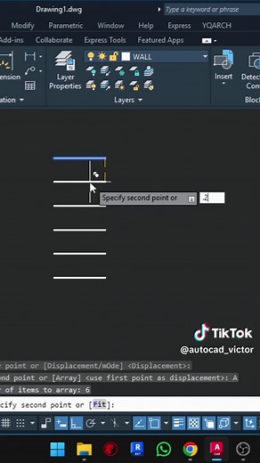 A maneira mais rápida de DUPLICAR E DISTRIBUIR OBJETOS 🚀 Esse truque do AutoCAD vai economizar muito o seu tempo! 🔹 Use COPY para criar a primeira duplicação 🔹 Ajuste a distância ou posição desejada 🔹 Em seguida, use ARRAY (Rectangular, Polar ou Path) 🔹 Defina a quantidade e o espaçamento Pronto! OBJETOS COPIADOS E ORGANIZADOS AUTOMATICAMENTE em segundos 🔥 #AUTOCAD #autocadtutorial #DWG #engenharia #arquiteto #tutorial #fyp #AUTOCAD2026 #autodesk