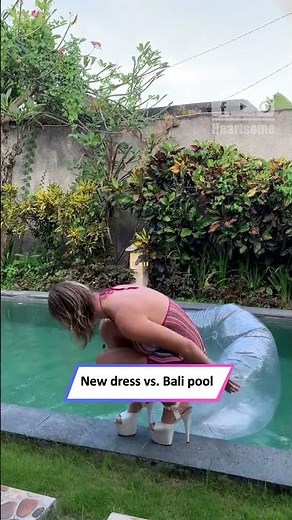 Pool Photoshoot Fail! Glam Pose Turns Into Instant Splash 😂|| Heartsome 💖