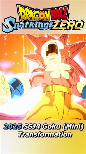 SSJ4 Goku (Mini) Transformation Looks Like #sparkingzero #dragonball #goku