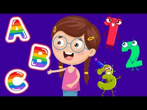 ABC Song, Counting Numbers & Learn Colors For Kids + More Educational Videos For Toddlers #english