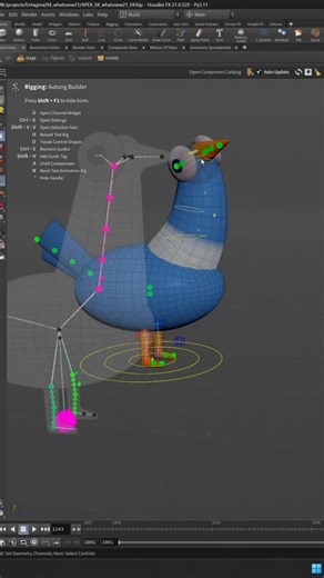SideFX Houdini on Instagram: "Repost @therealentagma - We are releasing the pigeon again! Comment with a 🕊️ if you want to see Magnus do a full course! Magnus is back and will show you the cool new APEX features that come with Houdini 21. We think those ones will really help you a lot in your workflow! So if you like what Magnus is doing and you want him to make a course, we depend on your feedback and support 🙌 let‘s get the algorithm something useful to do today! Share, like, comment! We app
