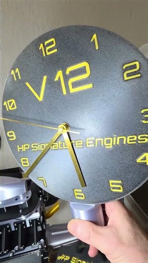 The V12 Piston Clock: Engineering Meets Art | HP Signature Engines