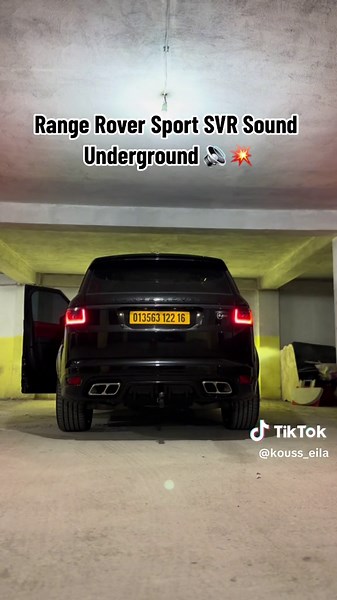 ( PT2 SVR ) Range Rover Sport SVR Sound Underground Carpark 🔉 #tiktok #fyp #fypシ゚viral #fypage #foryou #foryoupage #dz #algeria #algeria🇩🇿 #car #rangerover #svr #voiture