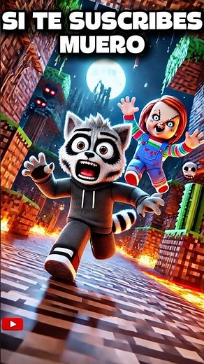🔪 ¡SI TE SUSCRIBES, CHUCKY ME MATA EN MINECRAFT! 😱💀 (¡ES DEMASIADO RÁPIDO!)