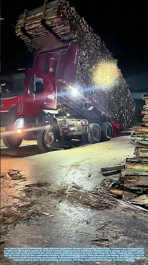 Cutting the Supports: The Saw-Triggered Timber Unload