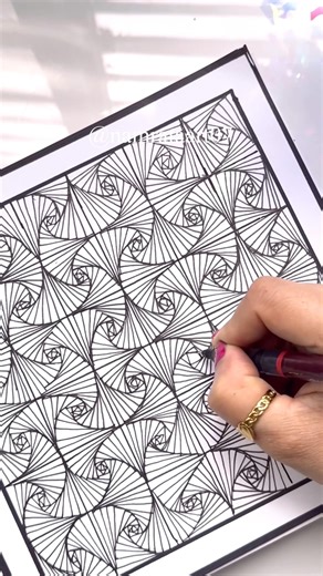 ❤️❤️❤️ #relaxing #zenpatterns #art #mindfullnesspractice