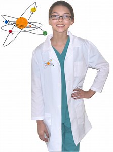 Personalized Kids Science Lab Coat With Solar System Embroidery Design - Etsy