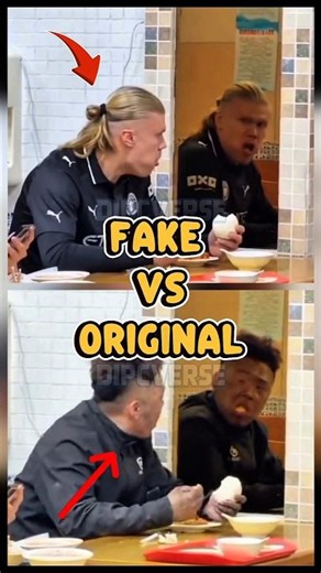 Erling Haaland Eating Is AI!? #shorts