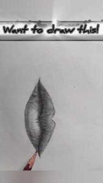 How to Draw + Shade Lips in Pencil #shorts #sketchuniverse2106