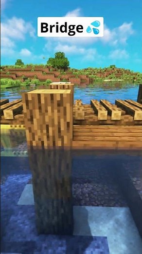Minecraft Bridge Design💦 #shorts