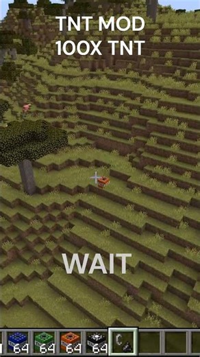 WAIT FOR IT… 100x TNT DESTROYED EVERYTHING 💀💥#shorts #minecraft