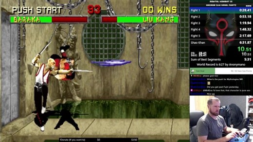 Mortal Kombat II (Arcade) - Speedruns - Hopefully I can Liu're you in with some good old fashioned MK2!