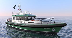 A new all-electric pilot boat unveiled by Robert Allan to ferry pilots emission free